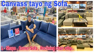 Dito magandang bumili ng Sofa / Canvass tayo ng L-shape ,Corner sofa atbp..