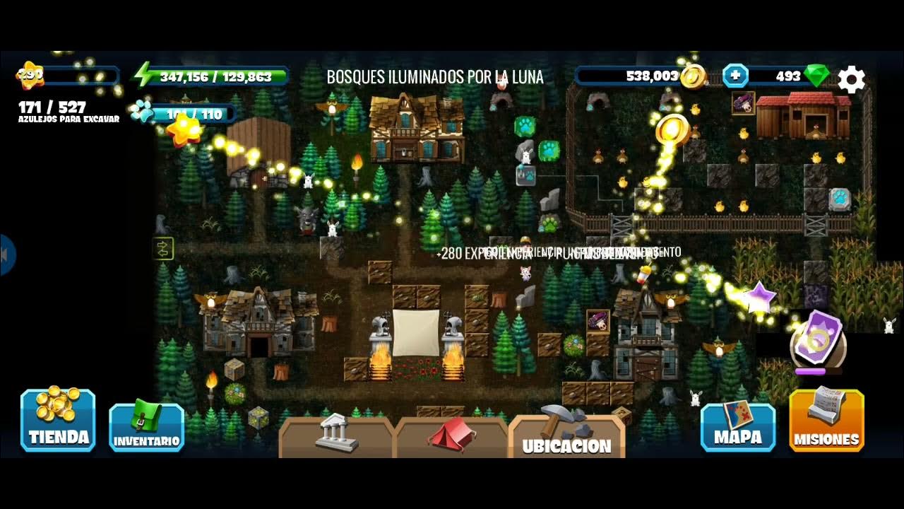 Diggy's adventure Halloween 2023 Bosques iluminados por la luna