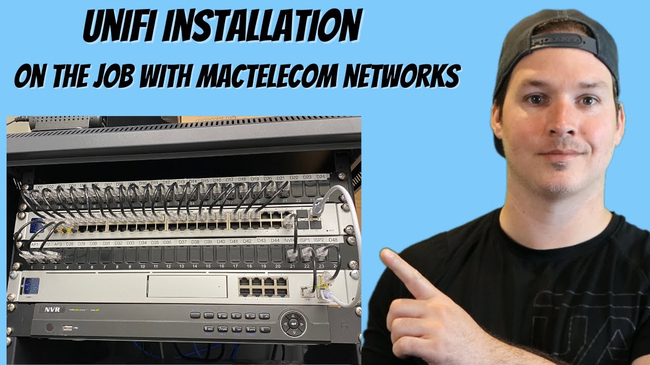 Mactelecom Networks Rack Unifi Installation On The Job With Mactelecom Networks - YouTube