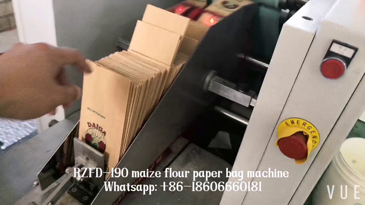 maize flour paper bag machine - YouTube