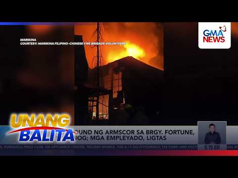 Compound ng Armscor sa Brgy. Fortune, nasunog; mga empleyado, ligtas | Unang Balita