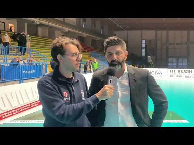 Dante Boninfante dopo la gara di ritorno contro DRL Belluno