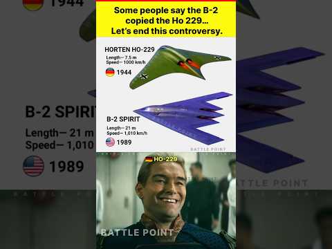 B 2 Spirit Vs Ho 229 Stealth Bomber Comparison Across 80 Years Shorts