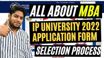 IP university-MBA Application form Out !! Admission process 2022 🔥🔥