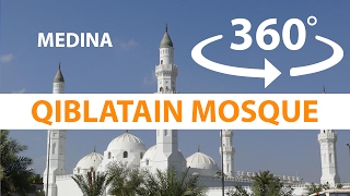 Medina Qiblatain mosque in madinah or madina Saudi Arabia 4K HD 360° VR Virtual Reality 3D video