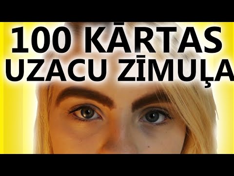 100 KĀRTAS UZACU ZĪMUĻA