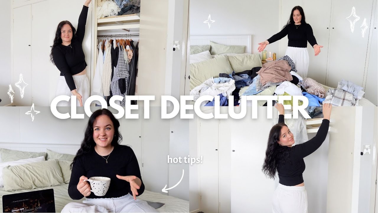 HUGE CLOSET CLEAN OUT | declutter with me | all my tips !! - YouTube