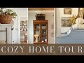 Cozy home tour 2023  simple farmhouse cottage decor