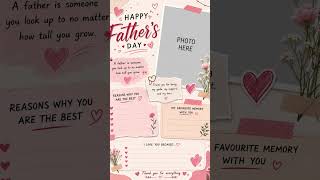 Father's day template check post on this channel for boy version #fathersday #2026