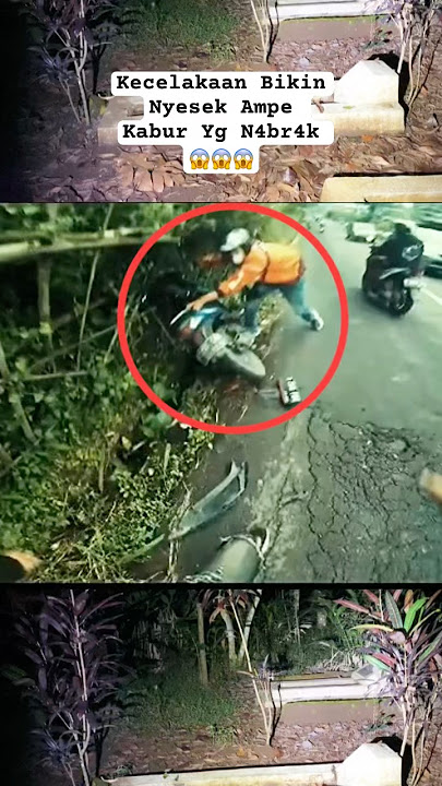 The accident made me so sad that the driver ran away 😱 #viralvideo #motovlogindonesia #crash #shorts