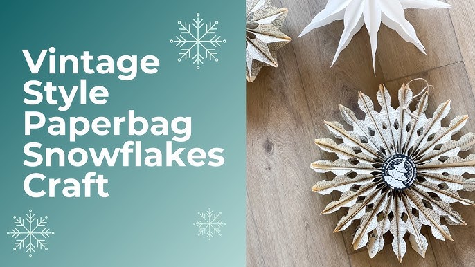 DIY Lunch Bag Snowflakes - At Home With The Barkers