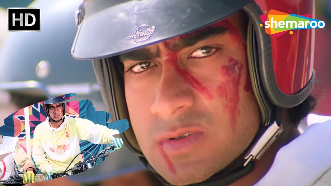 क्या अजय देवगन बाइक रेस जीत पाएंगे ? - Ek Hi Raasta - Ajay Devgan, Raveena Tandon - Best Scene Hd