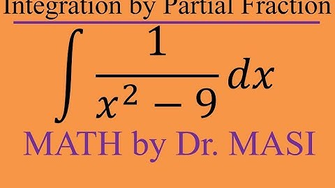 How to Integrate of  1/sqrt(x2-9), Indefinite Integral Basic Integration Rules, Partial Fraction