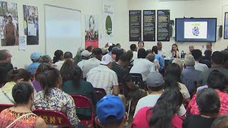 Community meeting addresses federal funding cuts and increased ICE raids