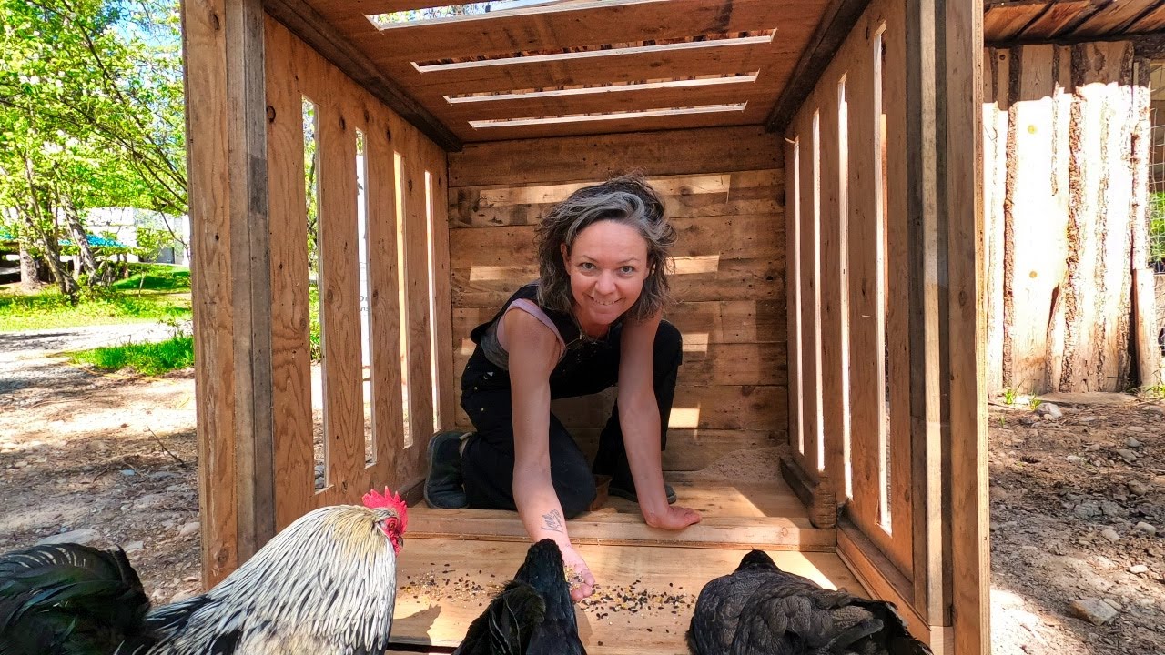 Easy 1 Day Build Chicken Poop Compost Bin - YouTube