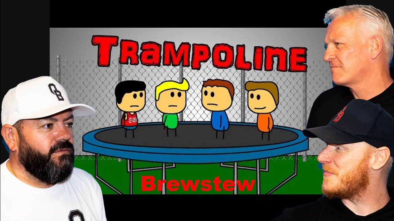 Brewstew - Trampoline REACTION!! | OFFICE BLOKES REACT!!