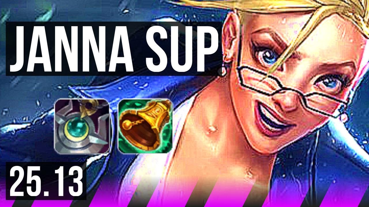 JANNA & Jinx vs RELL & Lucian (SUP) | 0/0/16, Comeback | EUW Challenger | 25.13