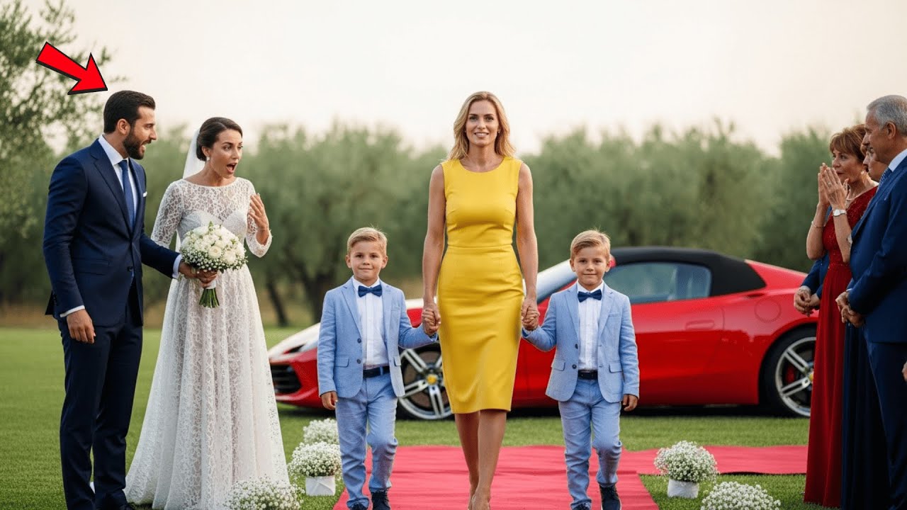 Milionario Invita L’Ex Moglie Per Umiliarla… Lei Arriva In Ferrari Con I Gemelli E Silenzia Tutti