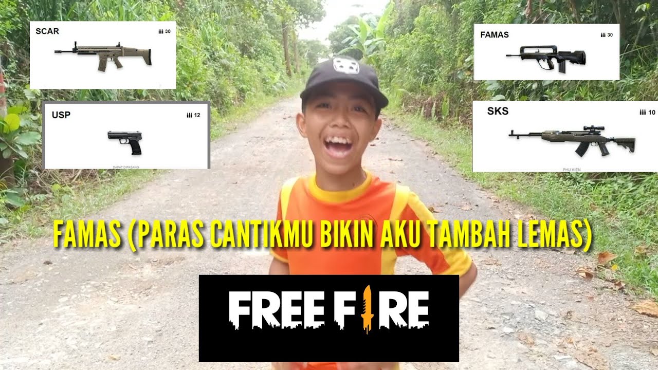 SINGKATAN NAMA  NAMA  SENJATA FREE  FIRE  PART 2 YouTube
