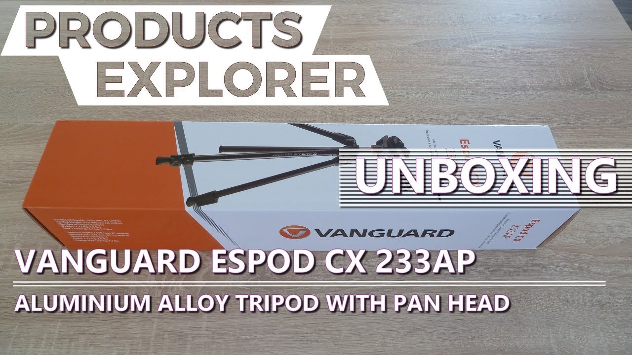 Vanguard Espod CX 233AP - Aluminium alloy tripod with pan head