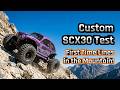 Custom SCX30 Test 🔥 First Time Lines in the Mountain!