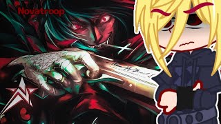 Darling in The Franxx React a Hiro as Alucard (Hellsing) I CONDE DRACULA I  Novatroop 