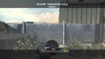 MW3 - Quickscope Through Wall.