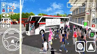 Crowded Bus Stop Es Bus Simulator Id Pariwisata - Android Gameplay Bus Game