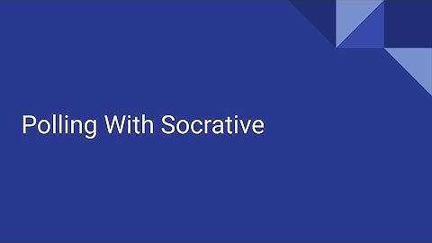 Up Your Game: Polling with Socrative