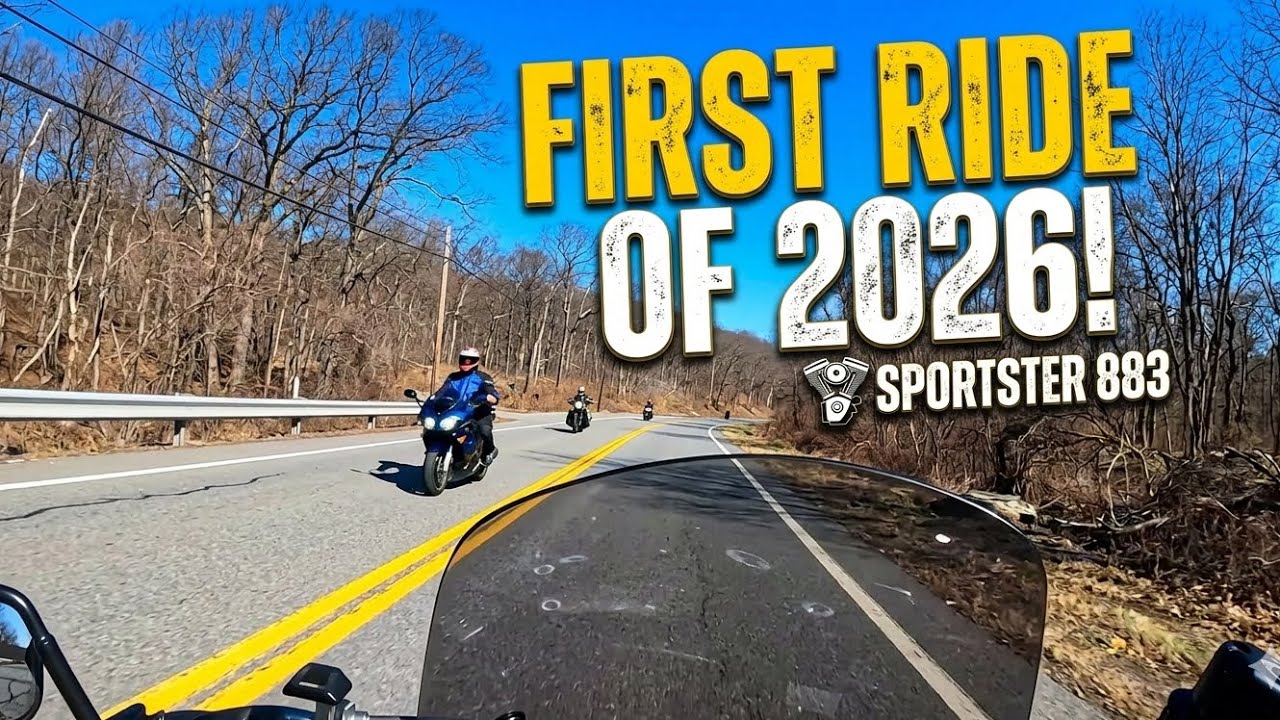 First Ride of 2026 | Harley Sportster 883 Iron 