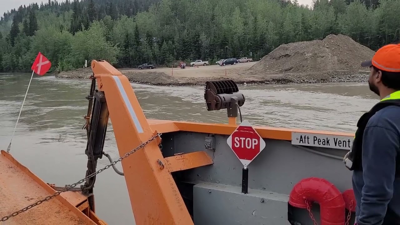 George Black ferry across the Yukon River in Dawson City.