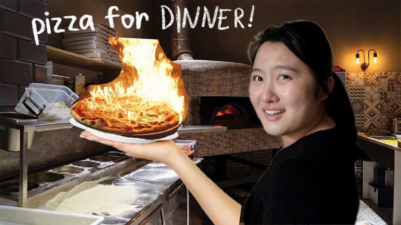 kitchen amateurs make PIZZA for dinner 🍕🔥