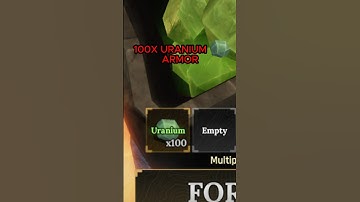 100X Uranium Armor in The Forge #roblox #theforge #shorts