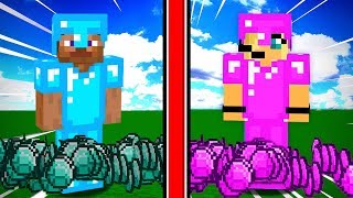 BOY vs GIRL Minecraft Diamond Challenge