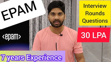 EPAM Interview Experience (Telugu) JAVA Microservices 7 years Interview Rounds Questions Salary