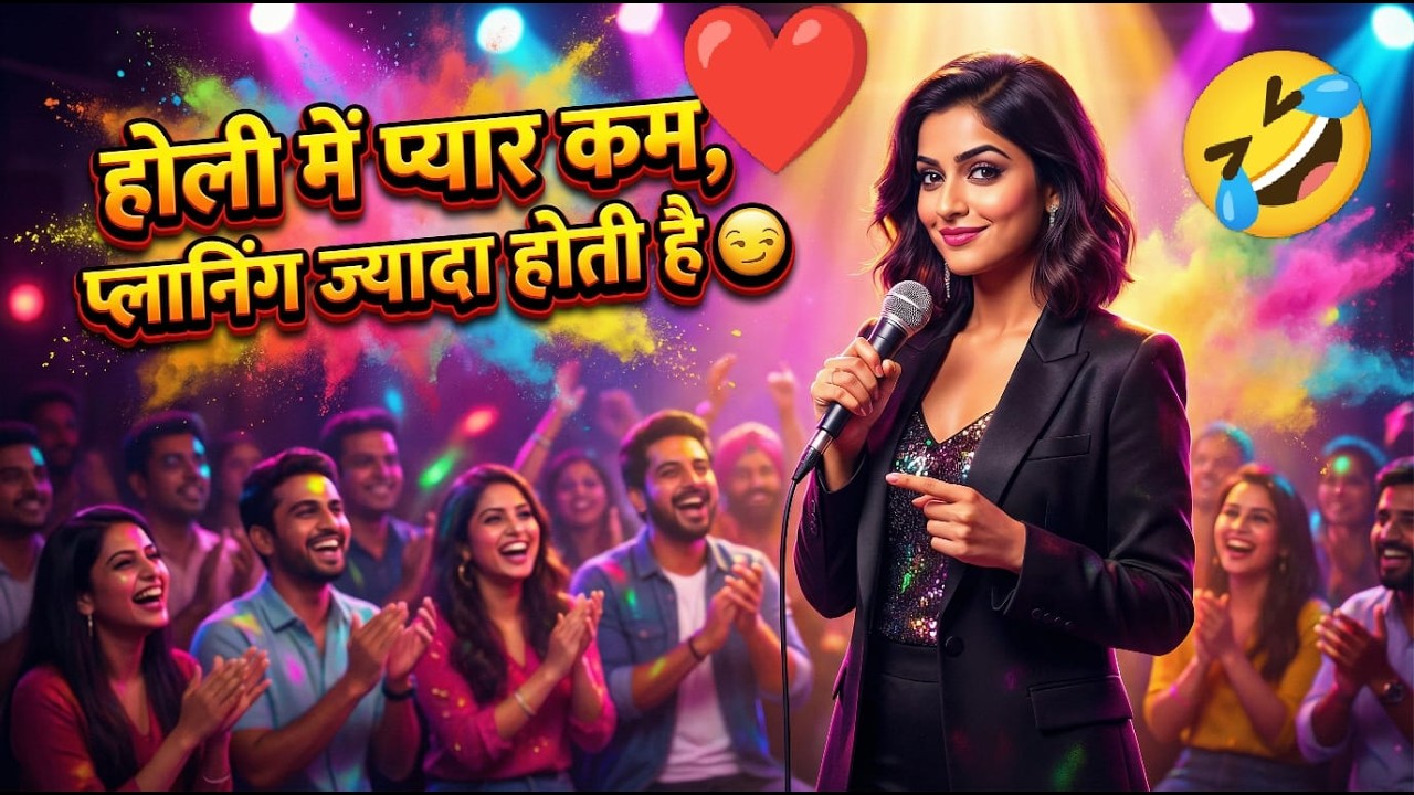 Love less & Planing More In Holi | Happy Holi 2026 Funny Video | AI Girl Stand Up Comedy Video Holi