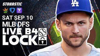 MLB DFS Picks Today Saturday 9\/10\/22: Fantasy Baseball Lineups | Deeper Dive \& Live Before Lock