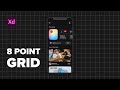 Using an 8pt Grid to Design a Live Streaming App - Adobe Xd Tutorial