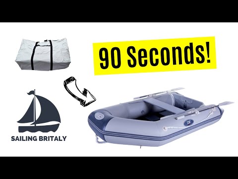 How To Inflate a Tender in 90 Seconds | ⛵ Sailing Britaly ⛵