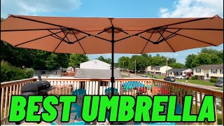 How To Setup A Large Patio Umbrella Under 10 Minutes