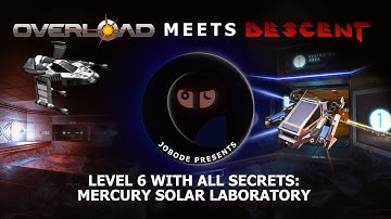 Overload meets Descent | Level 6 with the good old music | Playthrough / gameplay with all secrets