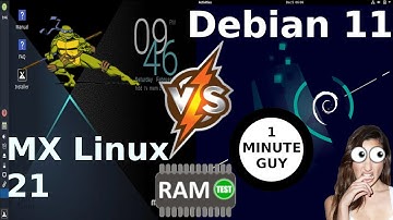 MX Linux 21 (XFCE) vs Debian 11: RAM Usage