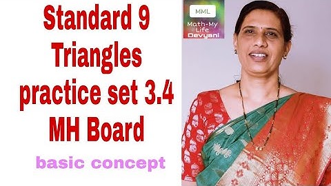 How to Solve practice set 3.4 and related basic Triangles standard 9,