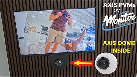 POE Powered PVM Public View Monitor With Axis Camera
