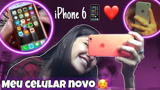 Unboxing do meu celular novo 📱❤️|iphone 6