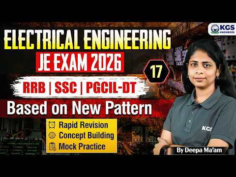 RRB SSC PGCIL-DT JE Exam 2026 | Electrical Engineering | By Deepa Ma'am | KGS Engineers AE JE