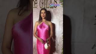 Punjabi Barbie Sonam Bajwa Lights Up the Evening In This Pink Maxi Dress | Viral Video #shorts