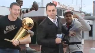 Patty Mills - interrupts live TV broadcast