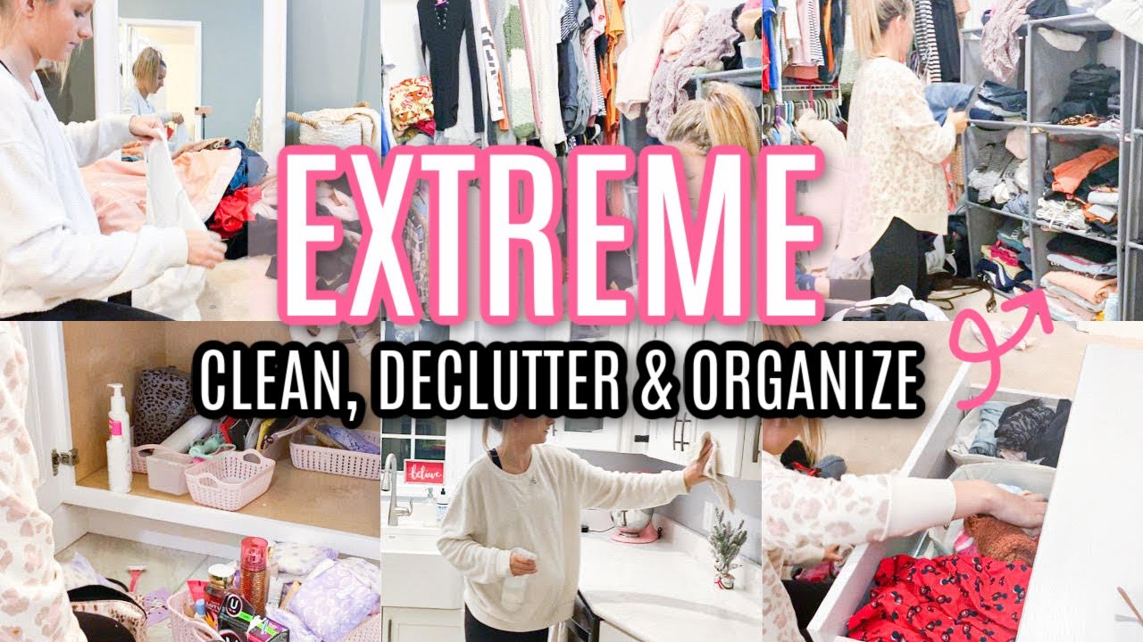 EXTREME CLEAN DECLUTTER & ORGANIZE 2020 // 2 DAY CLEAN WITH ME ...
