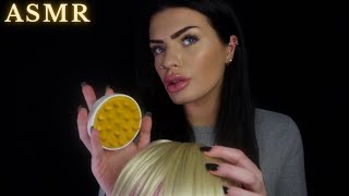 ASMR Relaxing Scalp Massage ✨ (hair brushing, scalp scratching, personal attention)